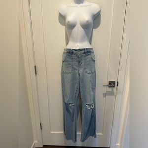 American Eagle: Next level Stretch Boot Kick,Raw hem- 14